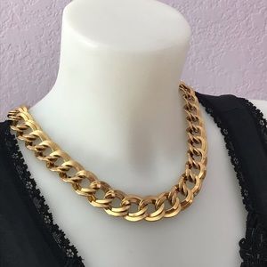 Vintage Monet Gold Tone Necklace